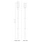 Z-Lite Leland Outdoor Post Mounted Fixture, 1-Light, 7 In.W x 137.25 In.H, Sand Black/Sand Blast 5005PHM-5009P120-BK - alternate 5
